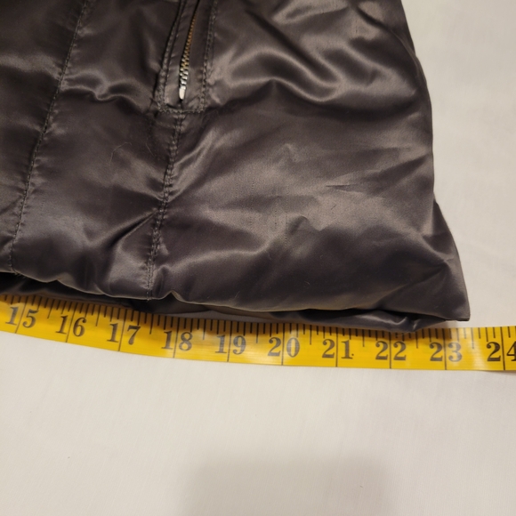 Laundry By Shelli Segal Women's Puffer Jacket with Fur Hood - Silver - Picture 14 of 16